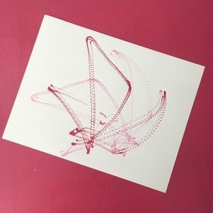 Sweet Pink Abstract Butterfly Wall Art